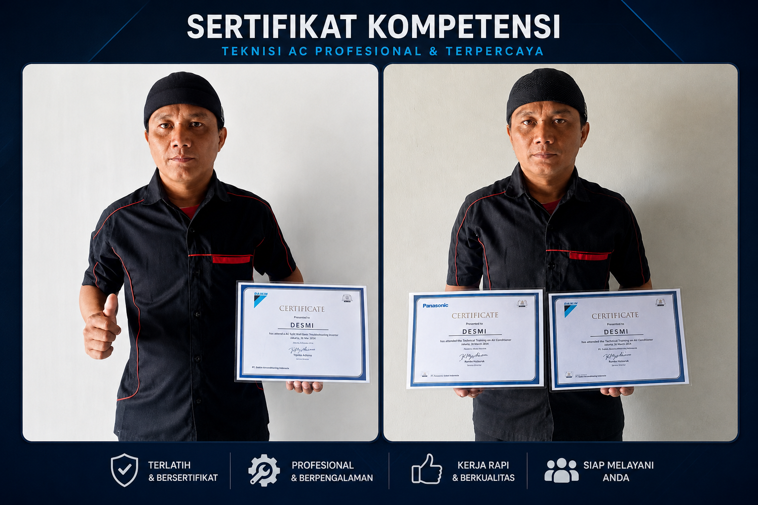 Service AC amanah dan bergaransi di Jakarta Pusat
